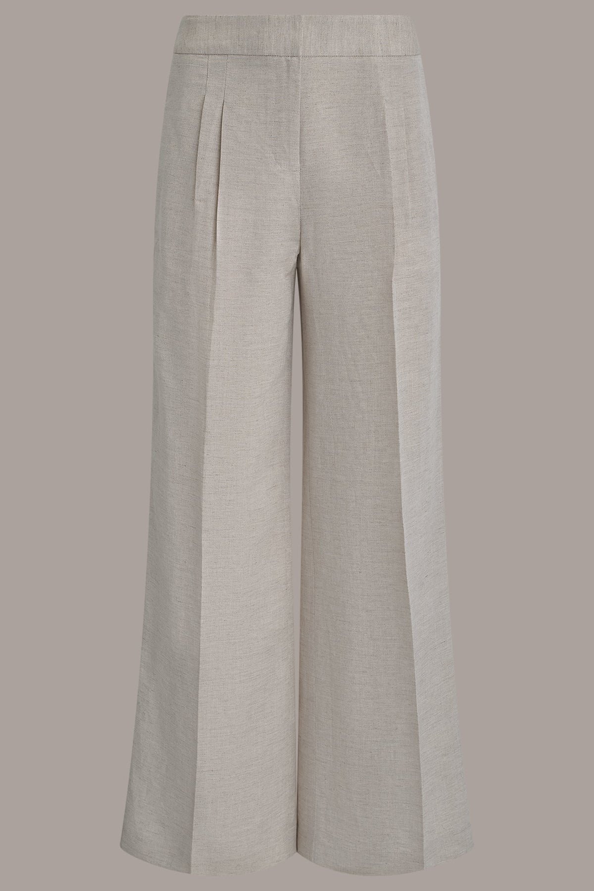 MID-RISE PLEATED WIDE-LEG PANT