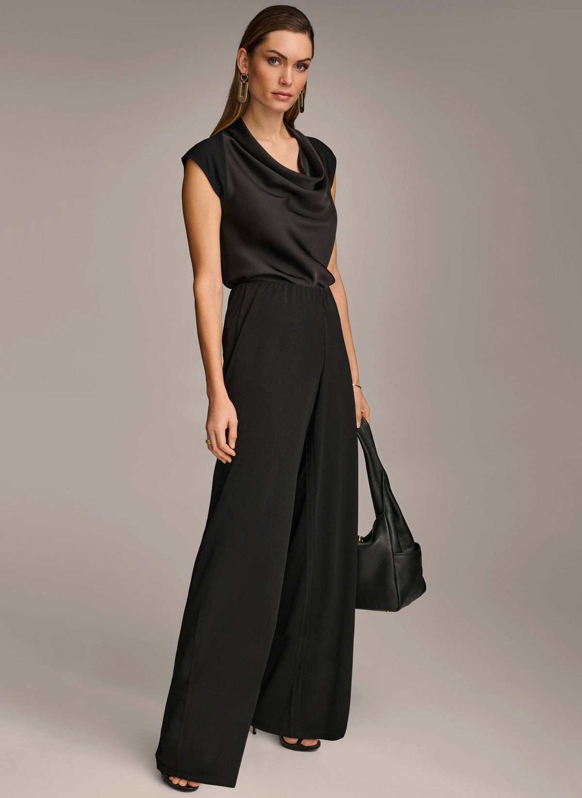 WIDE LEG FLAT FRONT PANT
