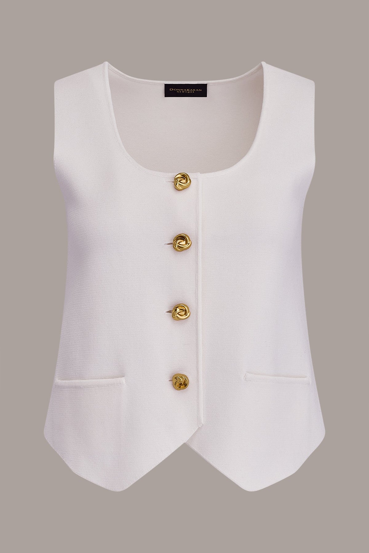 CROPPED SWEATER SUIT VEST
