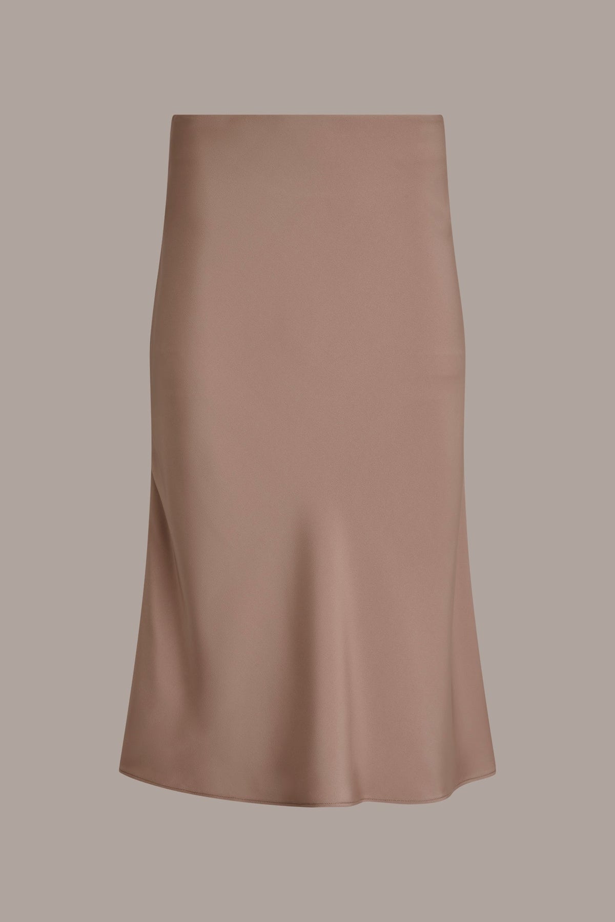 SATIN BIAS MIDI SKIRT