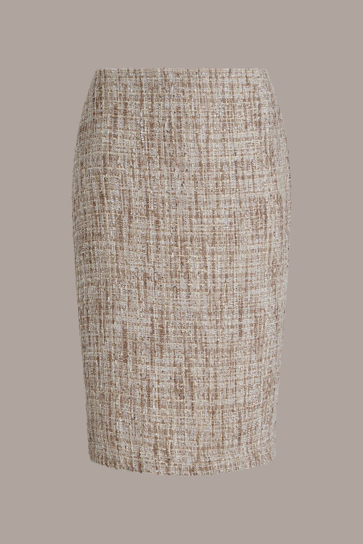 SEQUIN TWEED MIDI SUIT PENCIL SKIRT