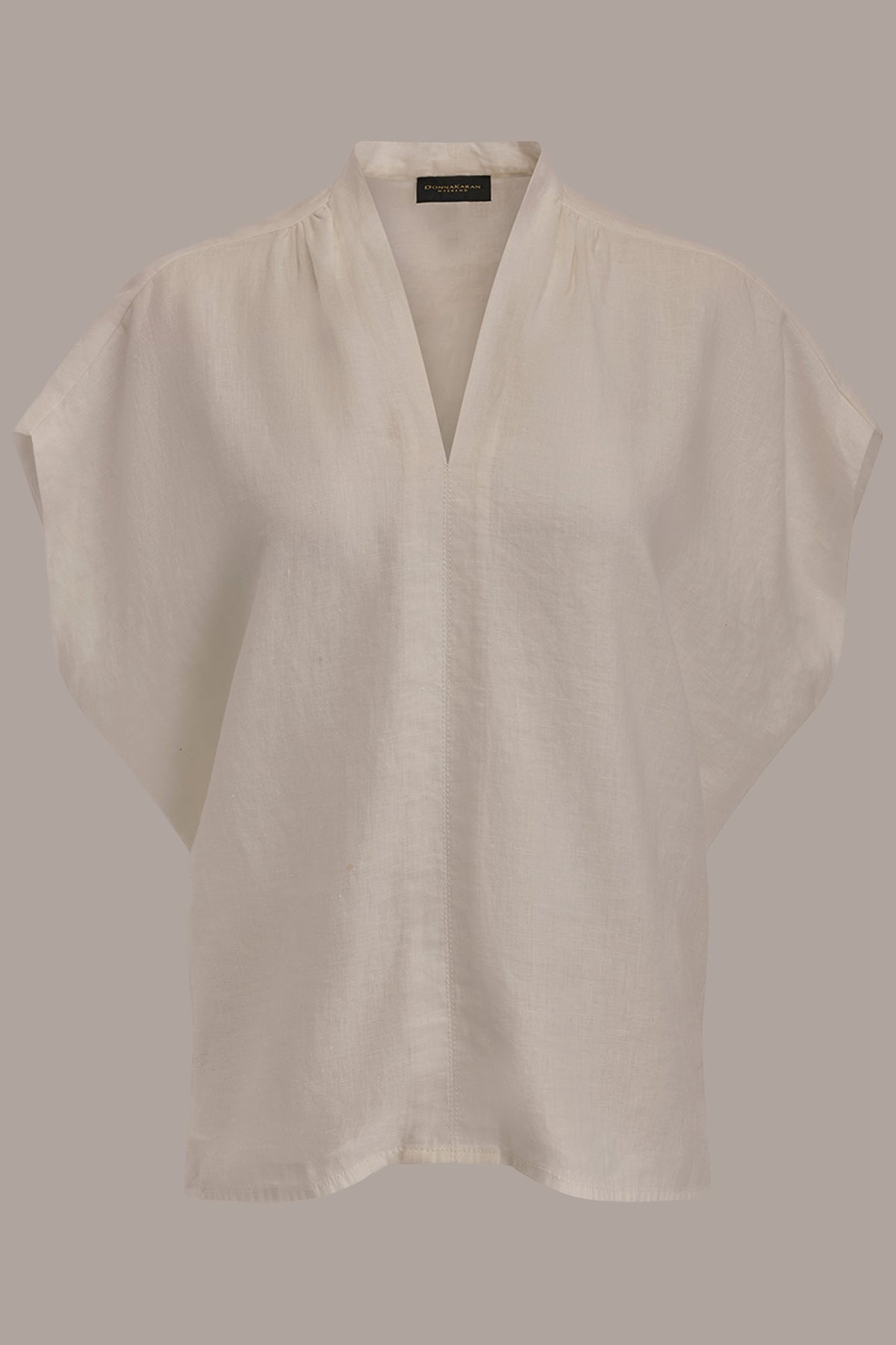 LINEN SLEEVELESS BLOUSE