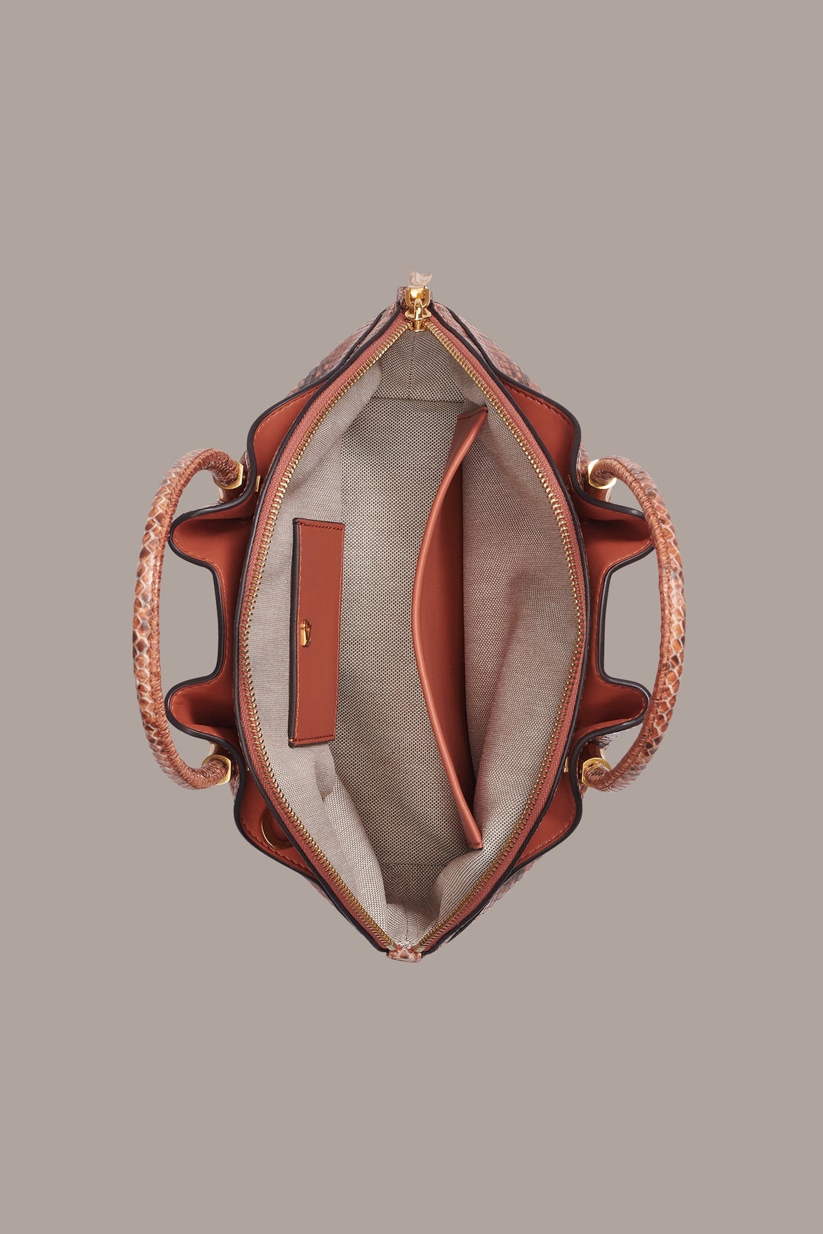 OXFORD SNAKE-EFFECT LEATHER CROSSBODY BAG