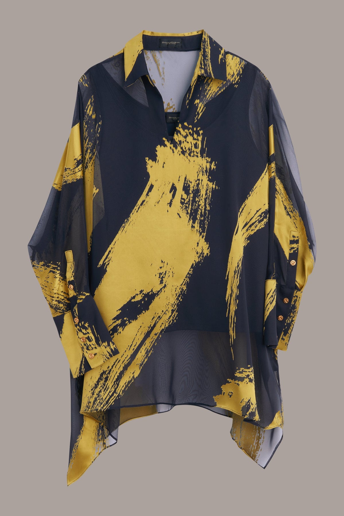 PRINT COLLARED TUNIC
