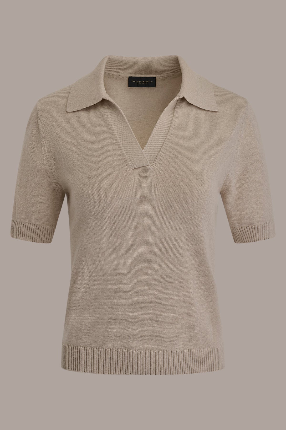 COTTON AND CASHMERE POLO SWEATER