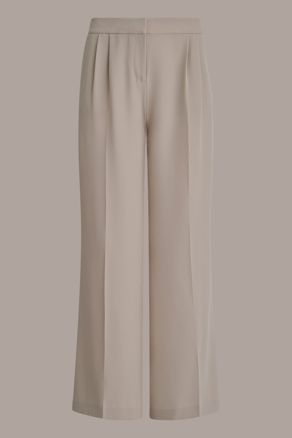 MID-RISE PLEATED WIDE-LEG SUIT PANT