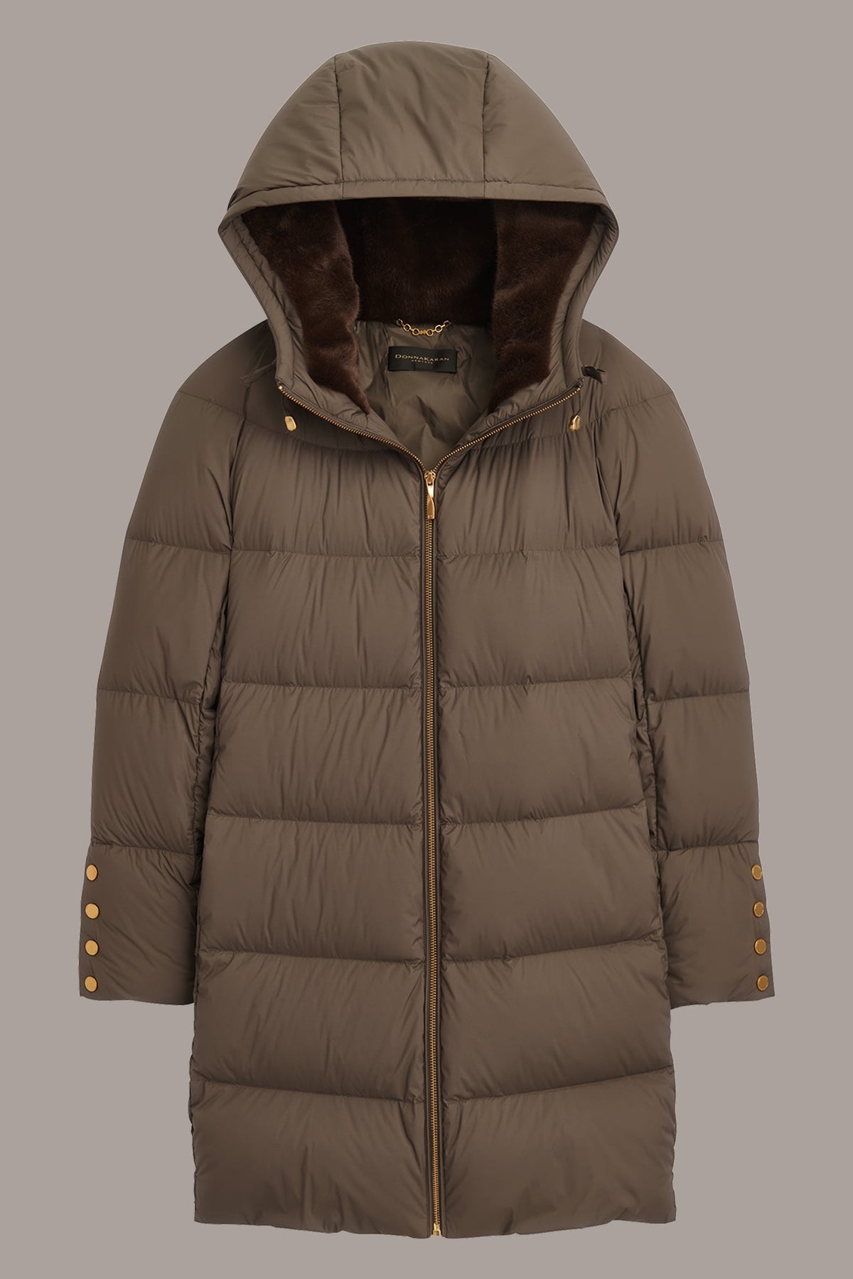 Long Hooded Down Filled Puffer Coat