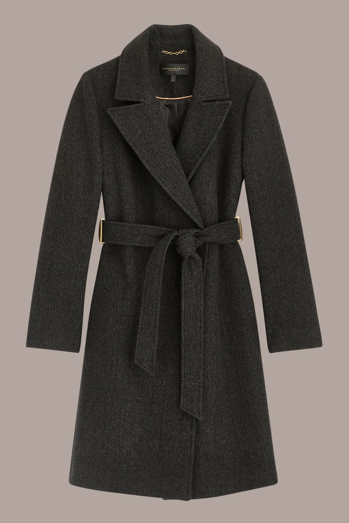 WOOL LONG WRAP COAT
