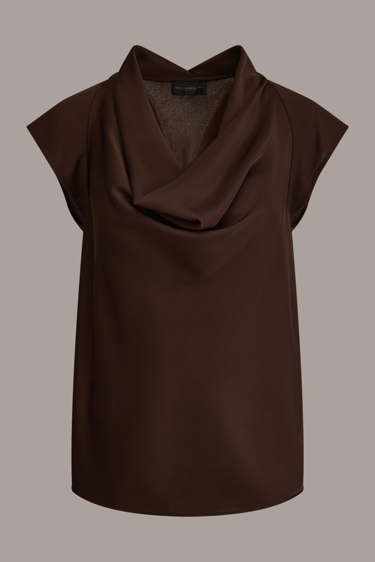 CAP SLEEVE MIXED MEDIA TOP