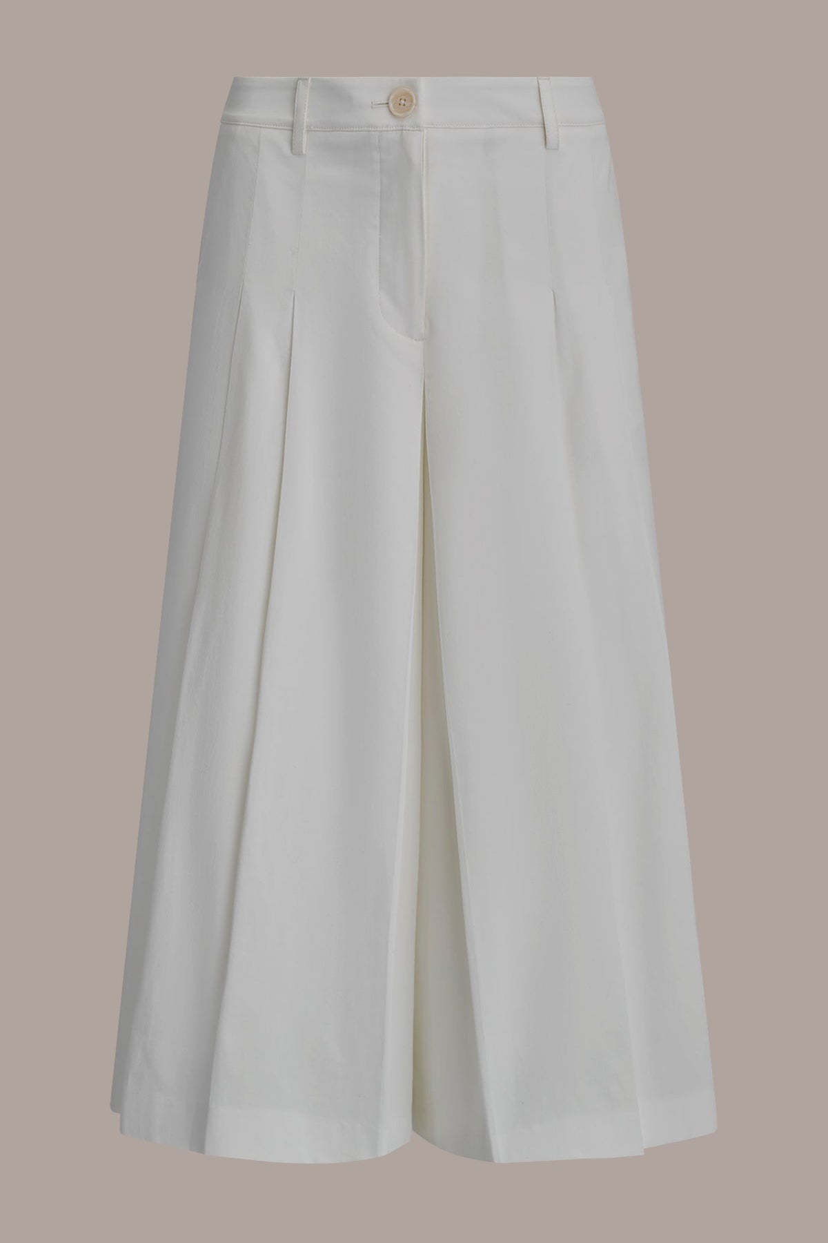 EXTRA HIGH-RISE COTTON-SATEEN PLEATED WIDE-LEG PANT