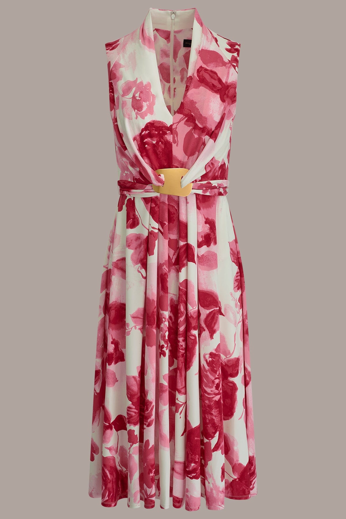 FLORAL MIDI A-LINE DRESS