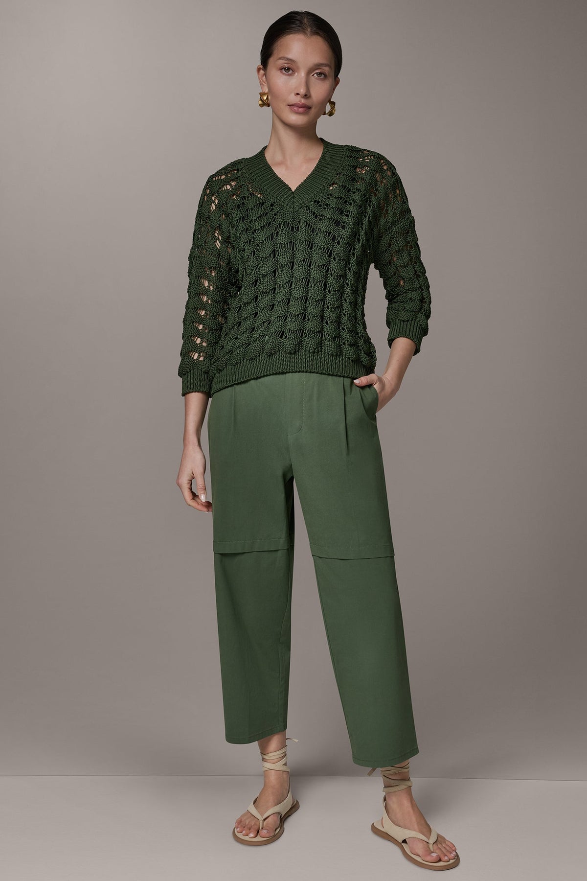 3/4 SLEEVE SWEATER