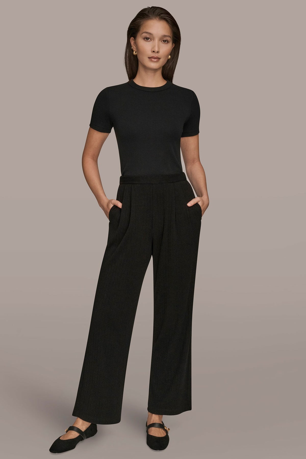 HIGH-RISE PLEATED PANT