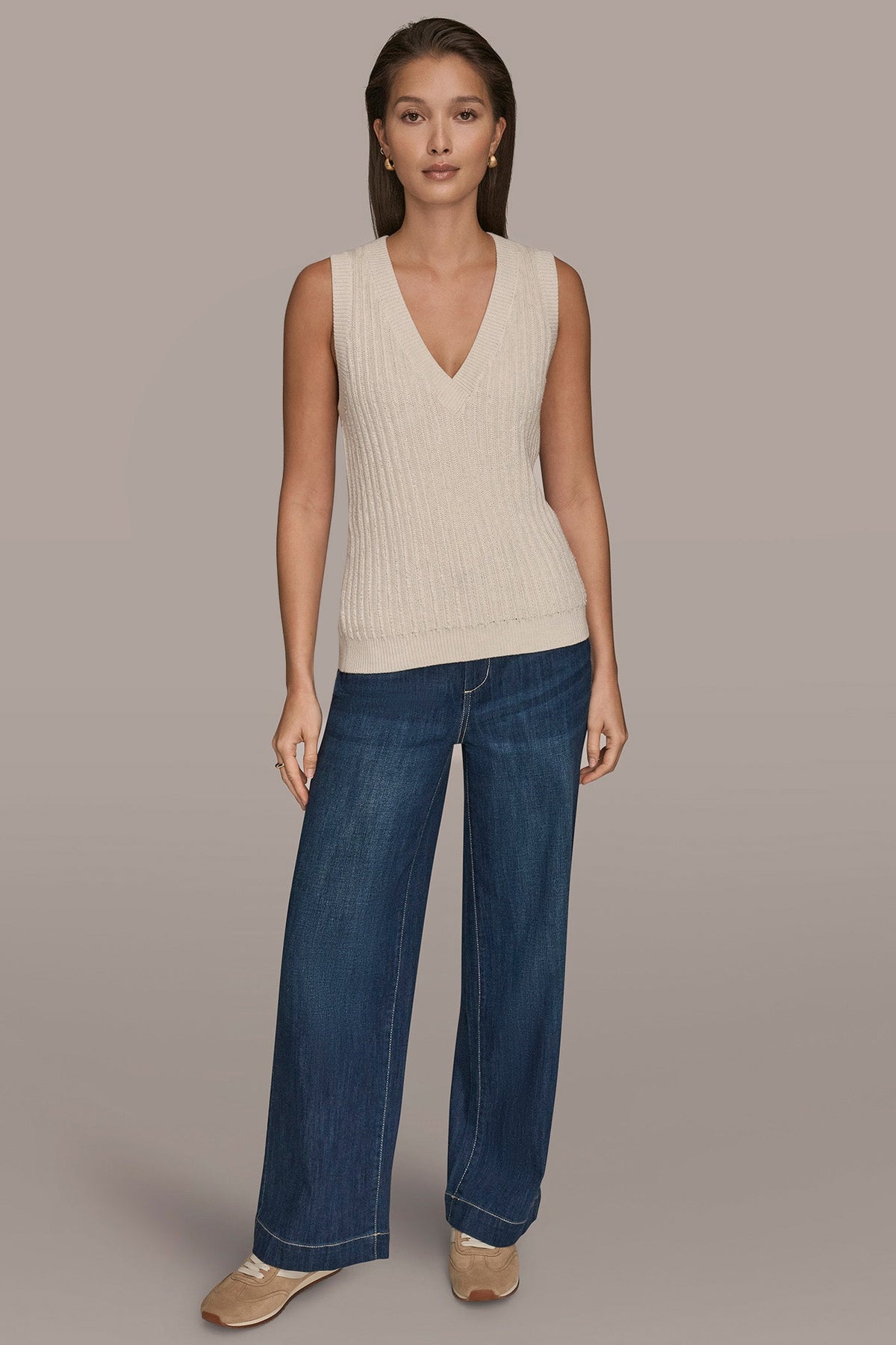 LOOP STITCH SWEATER VEST