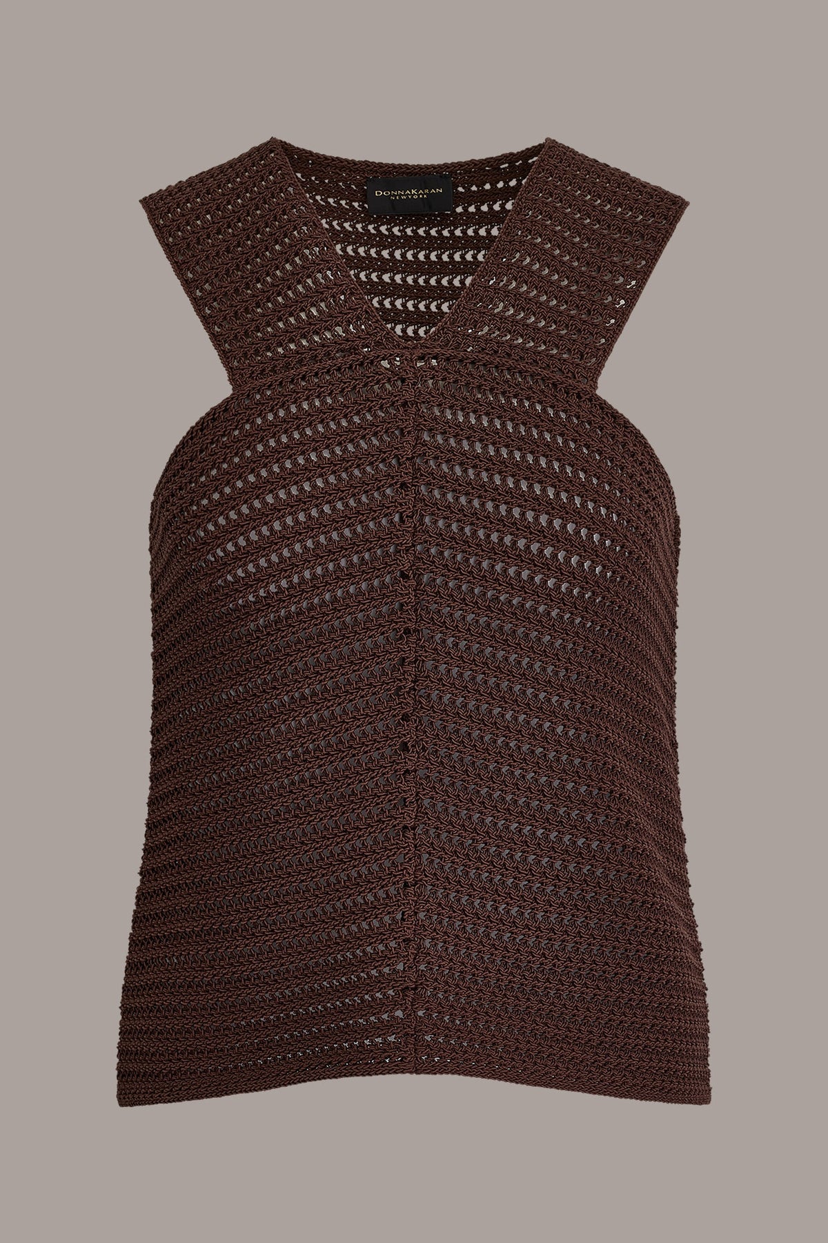 SLEEVELESS METALLIC SWEATER TANK