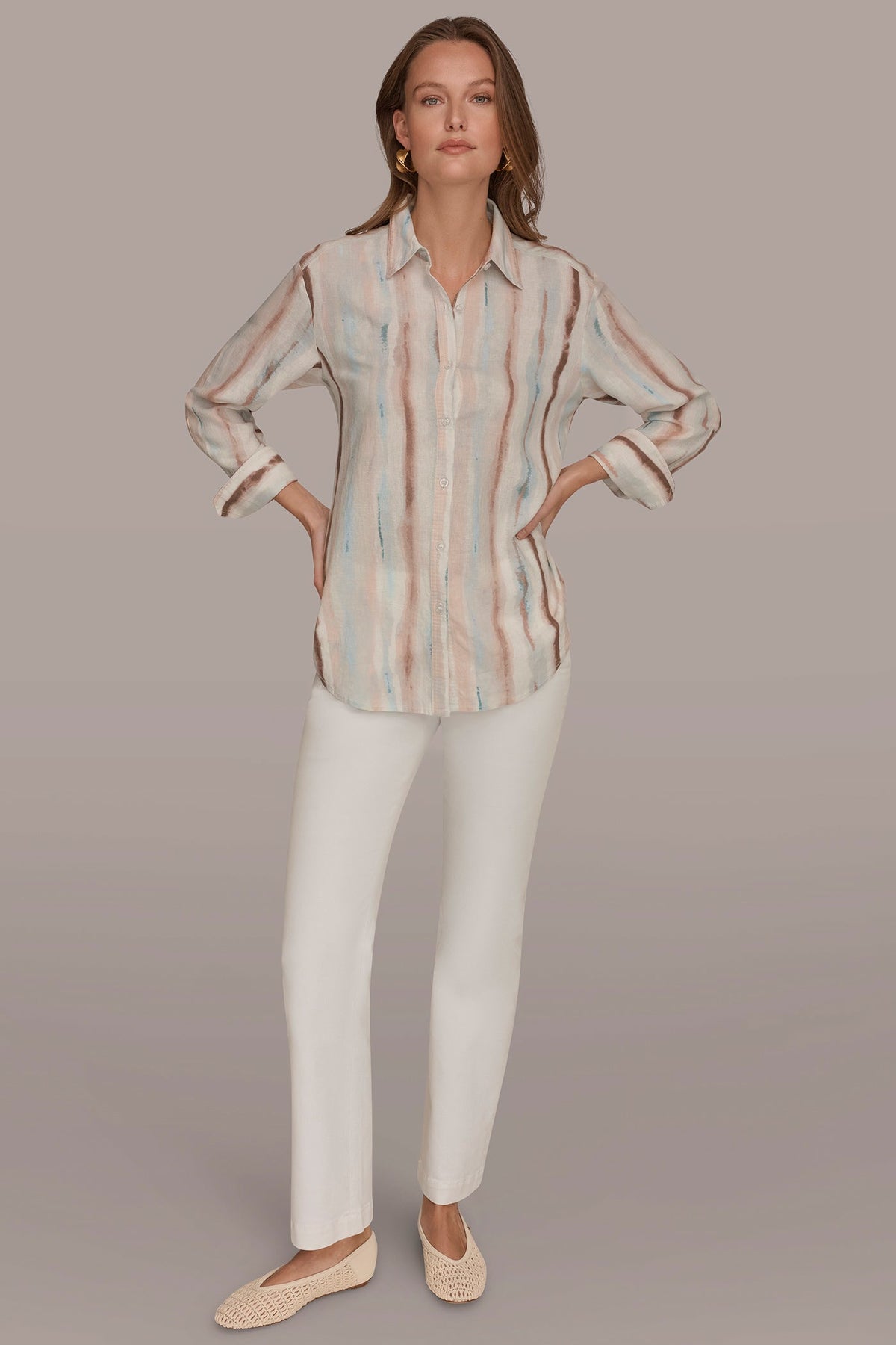 LONG SLEEVE STRIPE SHIRT
