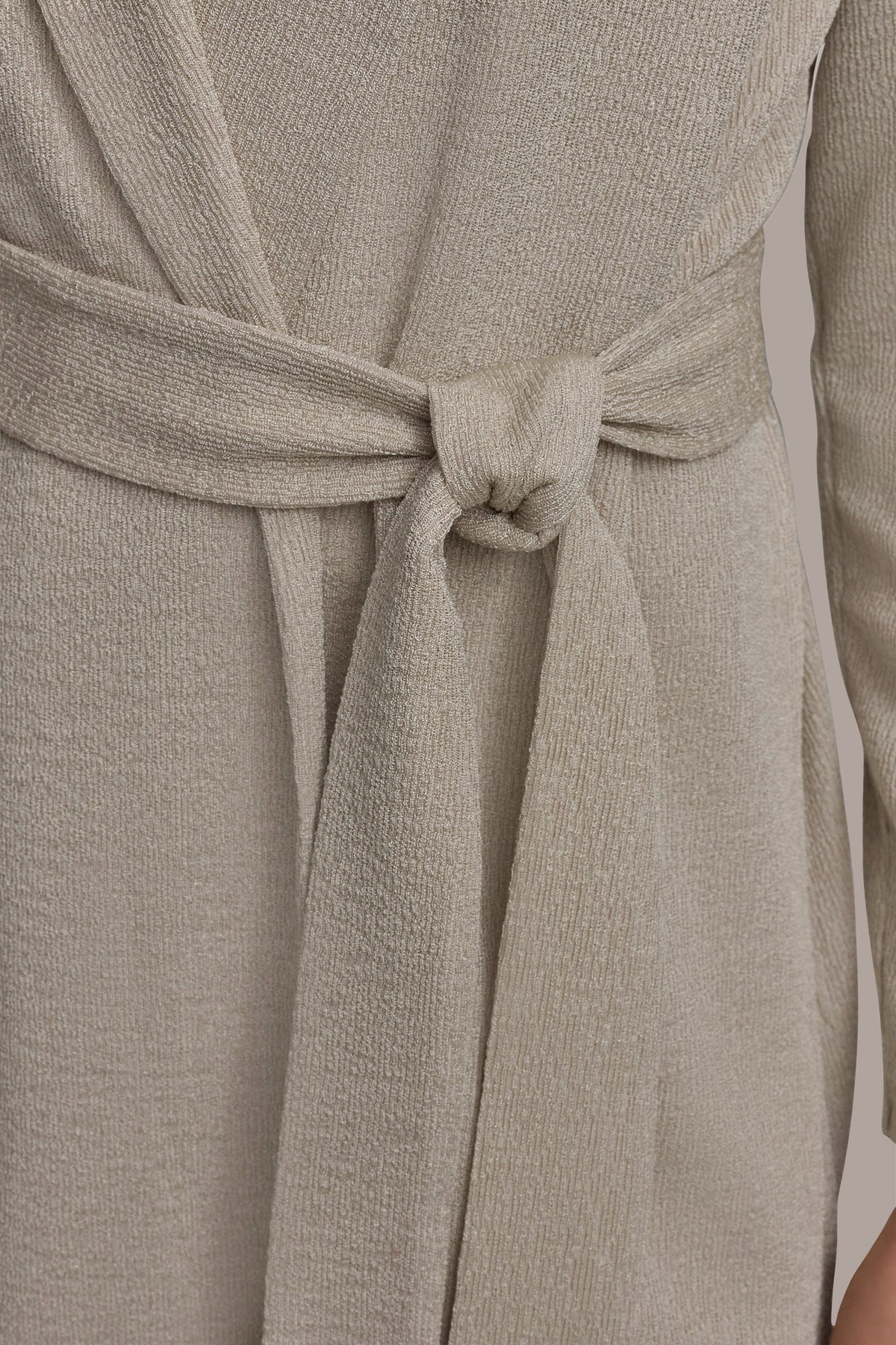 BELTED KNIT JACKET