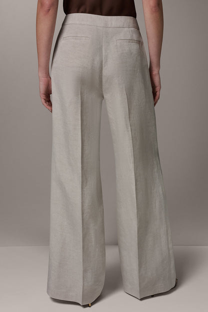 MID-RISE PLEATED WIDE-LEG PANT