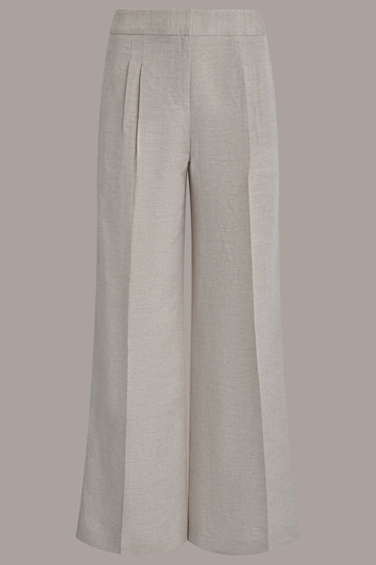 MID-RISE PLEATED WIDE-LEG PANT