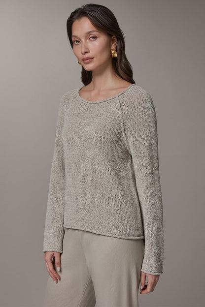 LONG SLEEVE EASY SWEATER