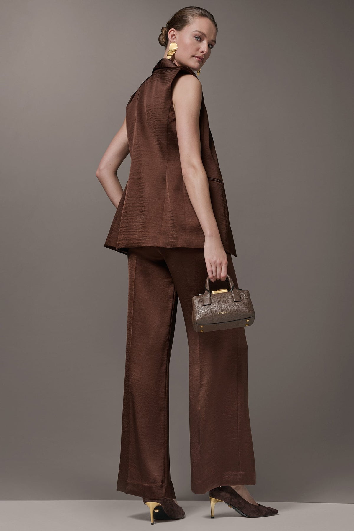 ONE BUTTON SUIT VEST