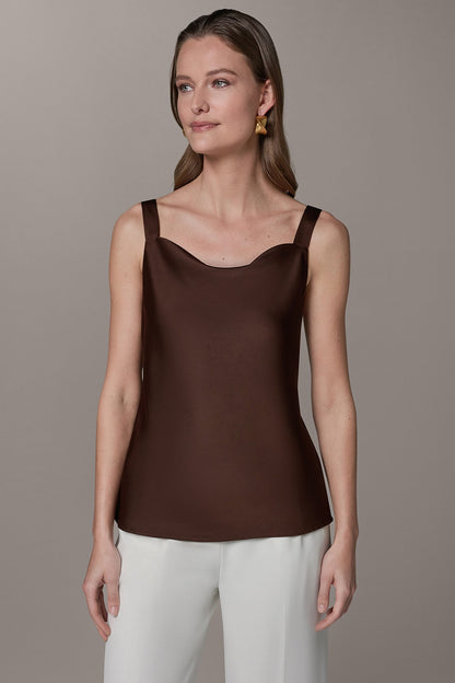 SLEEVELESS COWL NECK CAMI