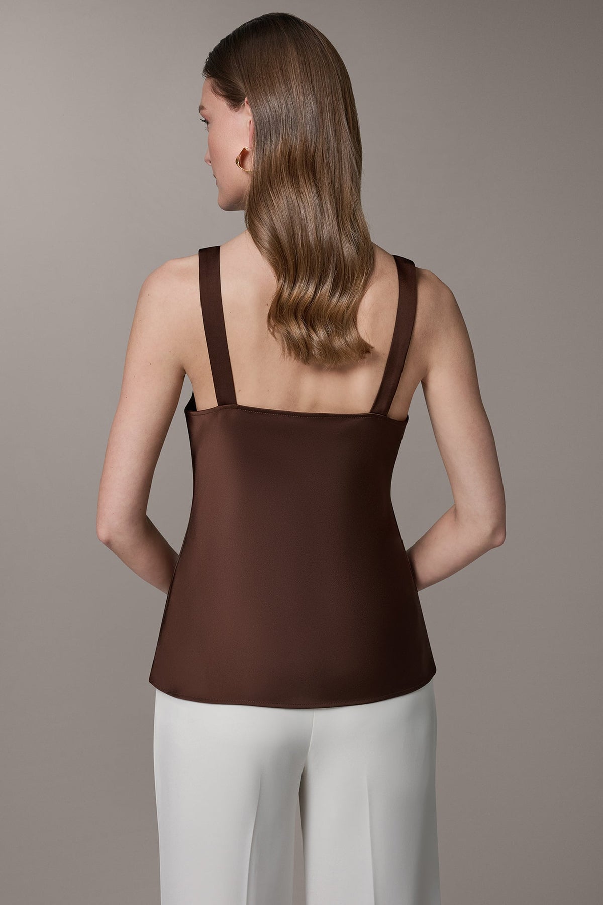 SLEEVELESS COWL NECK CAMI