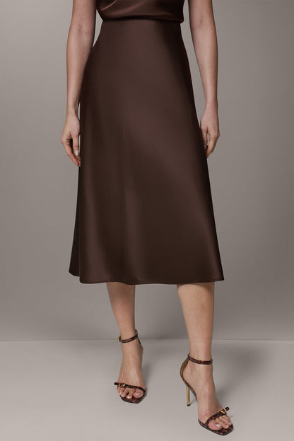 MIDI BIAS SKIRT