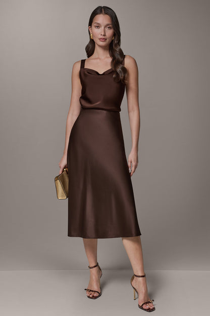 MIDI BIAS SKIRT