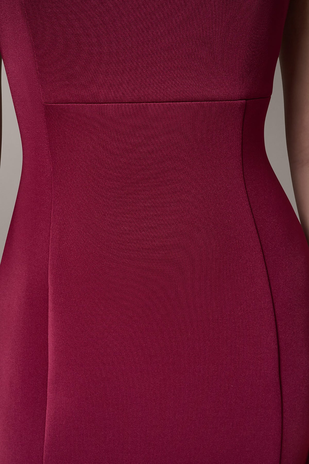 SLEEVELESS ASYMMETRICAL SHEATH DRESS