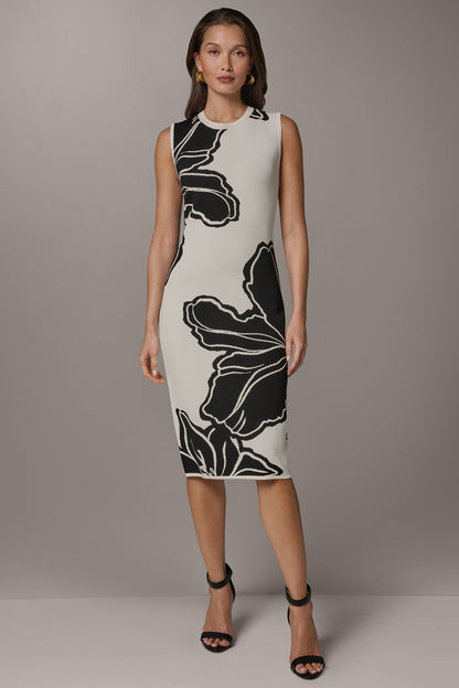 SLEEVELESS MIDI SWEATER DRESS