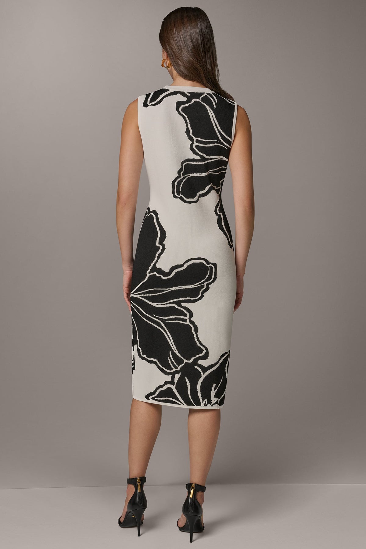 SLEEVELESS MIDI SWEATER DRESS