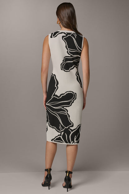 SLEEVELESS MIDI SWEATER DRESS