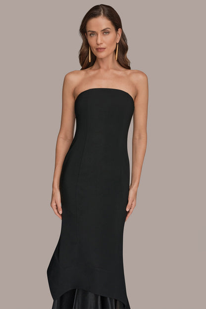 STRAPLESS ORGANZA SKIRT GOWN