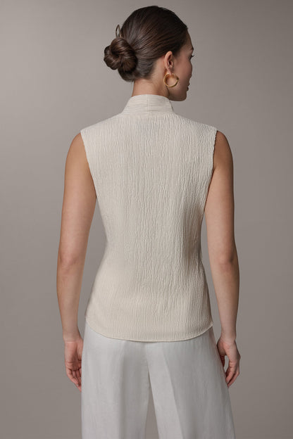 WRAP-EFFECT CRINKLE TOP