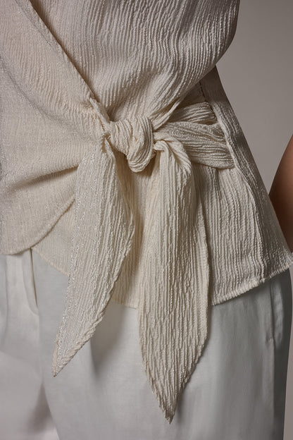 WRAP-EFFECT CRINKLE TOP