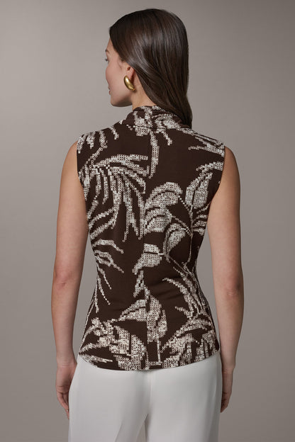 FLORAL FAUX WRAP TOP