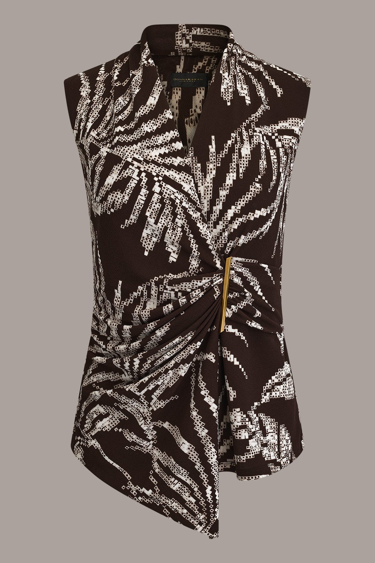 FLORAL FAUX WRAP TOP