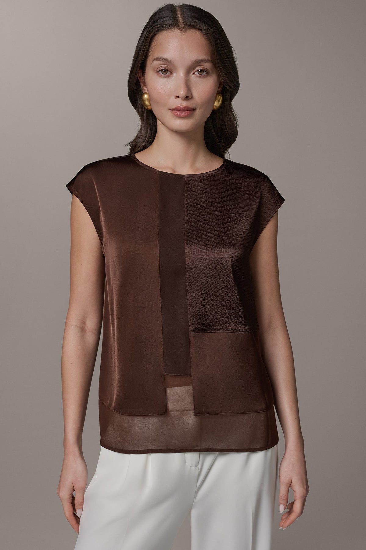 MIXED MEDIA BLOUSE
