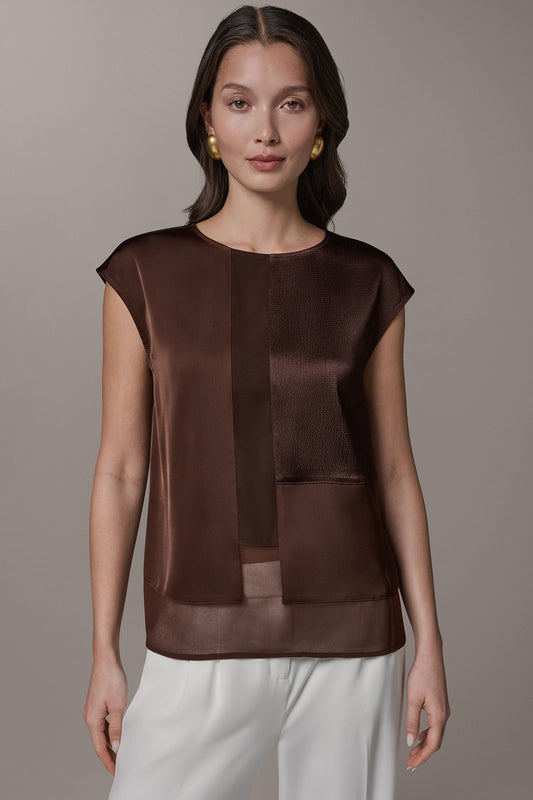 MIXED MEDIA BLOUSE