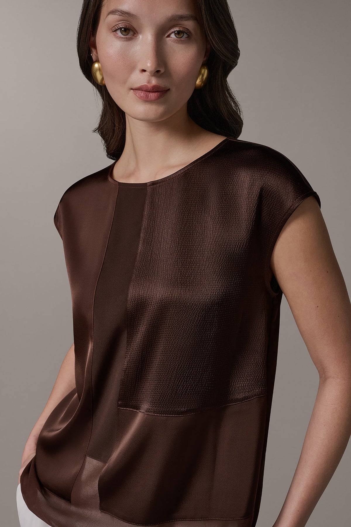 MIXED MEDIA BLOUSE