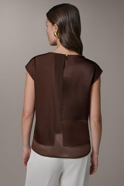 MIXED MEDIA BLOUSE