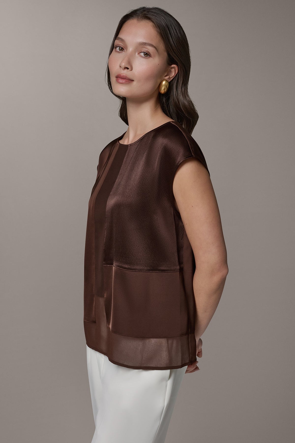 MIXED MEDIA BLOUSE