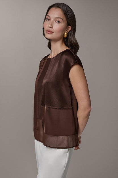MIXED MEDIA BLOUSE