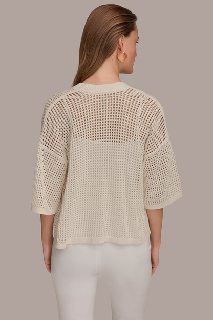OPEN STITCH CARDIGAN