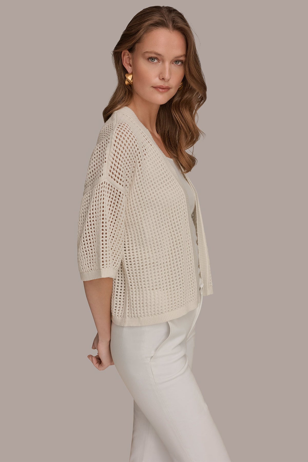 OPEN STITCH CARDIGAN