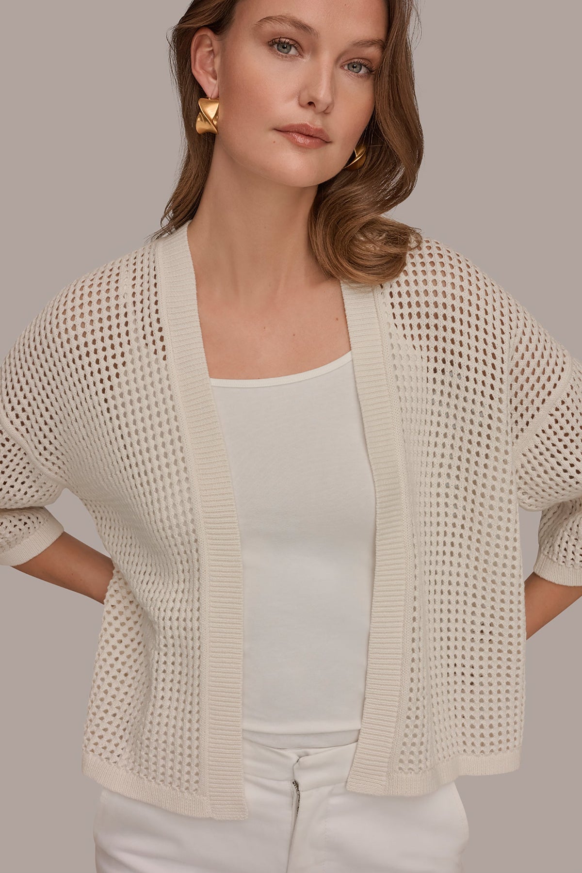 OPEN STITCH CARDIGAN