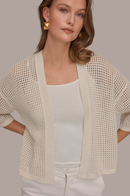 OPEN STITCH CARDIGAN