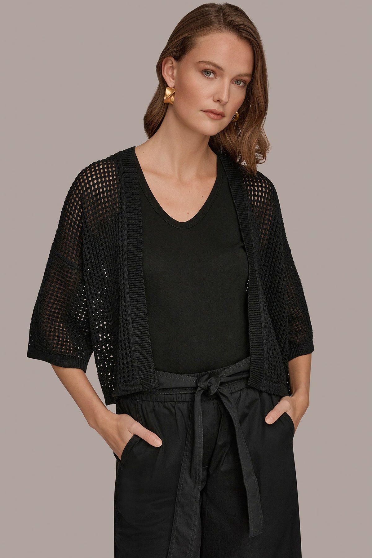 OPEN STITCH CARDIGAN