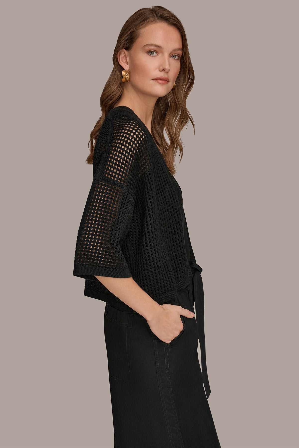 OPEN STITCH CARDIGAN